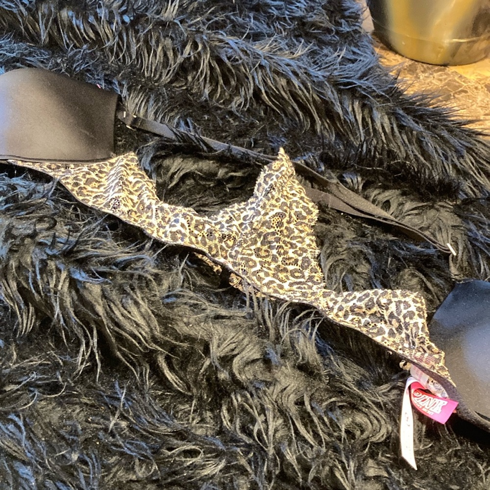 PINK Victoria's Secret Leopard Print Bra